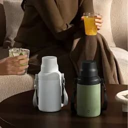 Термос MiJia Big Belly Thermos Cup 1L MJDDB01PL White - мініатюра 5