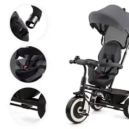 Дитячий триколісний велосипед Kinderkraft Aston rose pink (5902533922369) - мініатюра 4