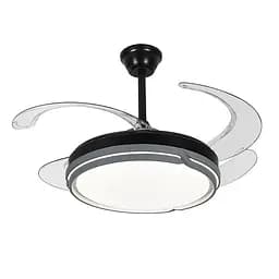 Люстра вентилятор LED Levistella 7943070 (48) BK, 80W, 1200 мм, чорний, сучасний стиль з пультом, регульована температура світла - мініатюра 2