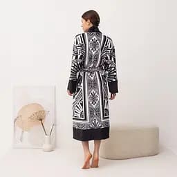 Кімоно жіноче з плюшевого велюру Kimono Noire 18129 S - мініатюра 4