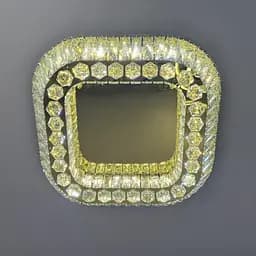 Стельова LED-люстра для вітальні Linisoln 3216-50x50 FG золото 140 Вт до 18 м - мініатюра 3