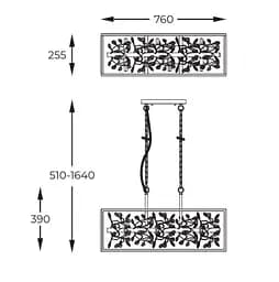 Підвісна люстра SPRING P0578-06C-V7V7 Zuma Line - мініатюра 2