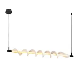 Люстра LED Levistella 7813089 (1200) BK, 16W, 3000K, чорний метал, стельова для стелі - мініатюра 2