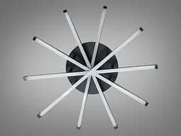 Стильна чорна LED люстра Diasha SX813/5BK 70W до 16 м2 у сучасному стилі - мініатюра 5
