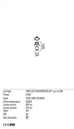 Спот Redo OBO PL LED 4.5W 3000K BK (5.1.2) 01-1831 - мініатюра 3