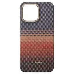 Карбоновий чохол Pitaka Tactile Woven Case Sunset для iPhone 16 Pro Max (KI1601SUM) - мініатюра 2