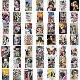 Стікерпак Сучасне Мистецтво Набір наклейок GeekLand Modern Art 50 штук - мініатюра 2