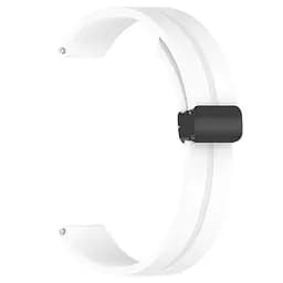 Ремінець Line Magnetic для Xiaomi Mi Band 9/8/10 Білий / White - мініатюра 2