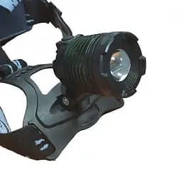Ліхтар налобний BL 2188 T6 зум 3 режими зарядка USB Type-C комплект 2×18650 - мініатюра 2