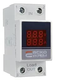 Вольтметр‑амперметр АСКО‑УКРЕМ VAMD‑1 модульний цифровий однофазний AC 50‑500 V 1‑63 A (A0010250003)