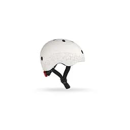 Шолом захисний Scoot and Ride світловідбиваючий, з ліхтариком, 45-51 см (XXS/XS), світло-сірий (SR-210225-ASH) - мініатюра 2