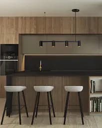 Підвісний світильник, люстра Goldlux 326171 Maribel GU10 4x10W IP20 Чорний - мініатюра 2