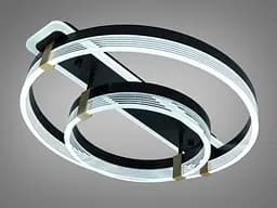 LED-люстра кільця Diasha 5248/500+300BK 75W, 4125 lm - мініатюра 4