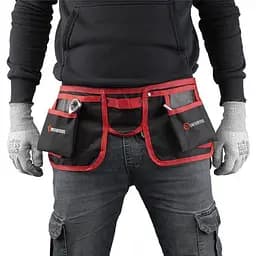 Поясна слюсарно-будівельна сумка INTERTOOL SP-1015, 11 кишень, поліестер Oxford 600D, фастекс ABS - мініатюра 4