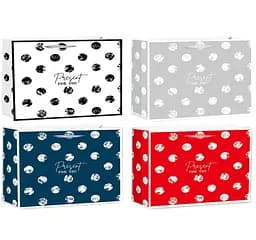 Подарочный пакет картонный, 200 г/м², Present for you, 15x14x7 см, 6 шт. в упаковке (в ассортименте)