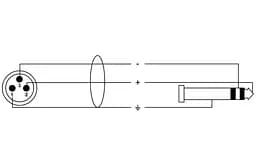 Інструментальний/гітарний/міжний кабель Jack 6,3 — кутовий Jack 6,3 Roxtone SGJ-J110-L6 6м - мініатюра 4