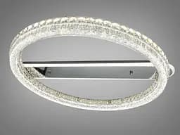 LED стельова люстра Diasha MX6027/600HR пульт хром 150 Вт CCT 20 м2 - мініатюра 2