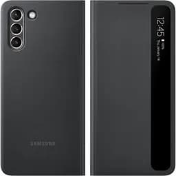 Оригінальний чохол-книжка Samsung для Galaxy S21 Plus Black S-View Clear View Cover Smart (EF-ZG996CBEGRU)