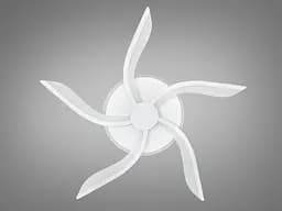 Стельова led люстра з пультом, підсвіткою, 53W, біла - мініатюра 4