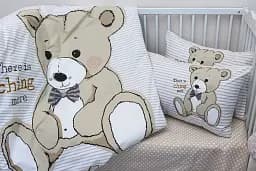 Комплект постільної білизни в ліжечко Tag Tekstil Teddy begie для немовлят Ведмедик (беж) - мініатюра 2