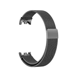 Комплект ремінці Tamister для фітнес-браслета Xiaomi Mi Band 8 та 9 Bead design - Milanese design Black - мініатюра 5