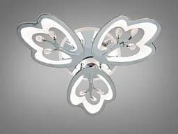 Стельова LED люстра Diasha 8148/3HR LED 3color хром 60Вт пульт димер - мініатюра 3