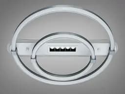 Сучасна LED-люстра кільця Diasha 5141/500+300GR 88W, 4840 lm, 56x50 см - мініатюра 4