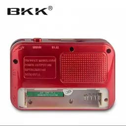 Радіоприймач з FM USB MicroSD BKK S99 радіо на акумуляторі 18650 Червоний - мініатюра 3