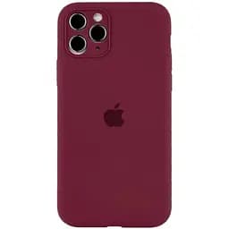 Чохол Epik Silicone Case Full Camera Protective (AA) для Apple iPhone 12 Pro Max (6.7) Бордовий/Plum