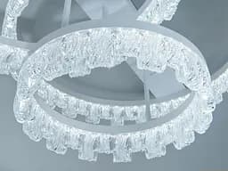 Стельова декоративна LED-люстра Diasha MX78205/500+400+300WH, потрійні акрилові кільця, 103W - мініатюра 5