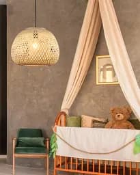 Люстра в стилі бохо, підвісний світильник Goldlux 329196 Zanzibar E27 1x20W IP20 Бежевий - мініатюра 2