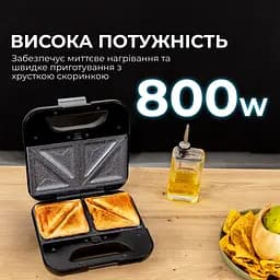 Мультимейкер 3 в 1 (гриль/вафельниця/бутербродниця) CECOTEC Rock&Toast Combo - мініатюра 4