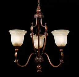 Люстра Splendid Ray L1969CG2/3, 3 лампи, E27, бронза, сучасний стиль, висота 155 см, діаметр 68 см - мініатюра 2