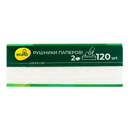 Рушники паперові Ecolo V-склад. 120 л - мініатюра 3