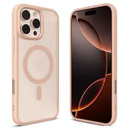 Прозорий чохол Spigen Ultra Hybrid T (MagFit + Camera Control) Frost Rose Titanium для iPhone 16 Pro (ACS09071) - мініатюра 2