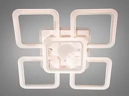 Люстра стельова LED Diasha A8060/4+1WH, 120W, 4100K, білий метал, сучасний стиль для спальні - мініатюра 2