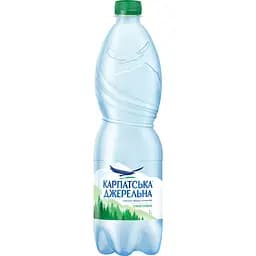 Упаковка мінеральної води Карпатська Джерельна слабогазована 12 л (1 л х 12 шт.) - мініатюра 2