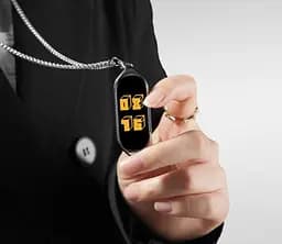 Ланцюжок для фітнес-браслета Xiaomi Smart Band 8 металевий з кріпленням сріблястий - мініатюра 3