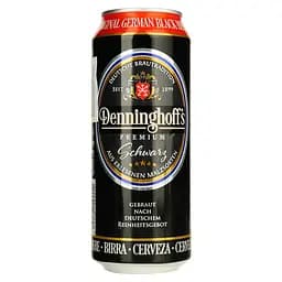 Пиво Denninghoff's Schwarz темное фильтрованное 4.9% 0.5 л ж/б