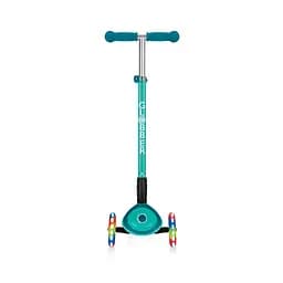Самокат Globber Primo foldable plus lights, колеса з підсвічуванням, зелений (439-107) - мініатюра 3