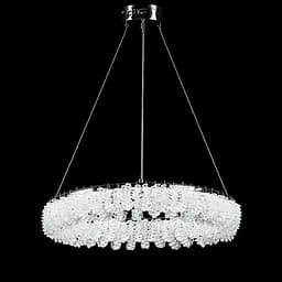 Сучасна підвісна кришталева люстра L33038/600/1 LED (CH) хром, 120 Вт, діаметр 60 см, від 14 до 22 м2 - мініатюра 4