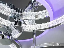 Елегантна стельова LED-люстра для вітальні Diasha 8180/3HR LED 3color dimmer - мініатюра 6