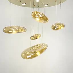 Стельова люстра Amber Water Drops AM Line.F S 17G-600 AM - мініатюра 3