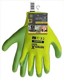 Рукавички захисні Bradas NITROX MINT нітрил розмір 6 RWNM6 - мініатюра 2