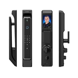 Замок біометричний автономний Trinix TRL-8801BTV Black з Bluetooth, розпізнаванням облич, зчитувачем відбитків пальців і карт Mifare (65-00074) - мініатюра 3