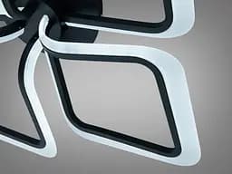 LED-світильник стельовий Diasha WG5146/4BK 65W, 4 модулі, 3 кольори світла, 56x56 см - мініатюра 5