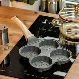 Сковорода для панкейків з антипригарним покриттям 19.5x19.5x2.5 см, сірий Breakfast HP39576C - мініатюра 2