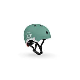 Шолом захисний Scoot and Ride світловідбиваючий, з ліхтариком, 45-51 см (XXS/XS), сіро-зелений (SR-210225-FOREST) - мініатюра 4