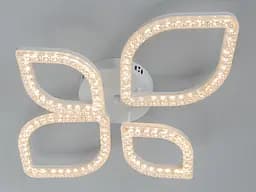 Стельова LED люстра Diasha MX4773/2+2WH 68W, 3740 lm, 53x69 см, біла - мініатюра 4
