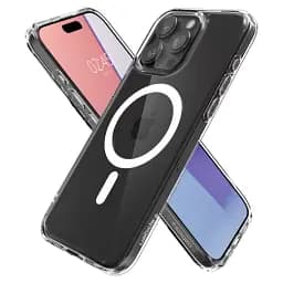 Чохол Spigen Ultra Hybrid (MagFit) White для iPhone 15 Pro (ACS06715) - мініатюра 4